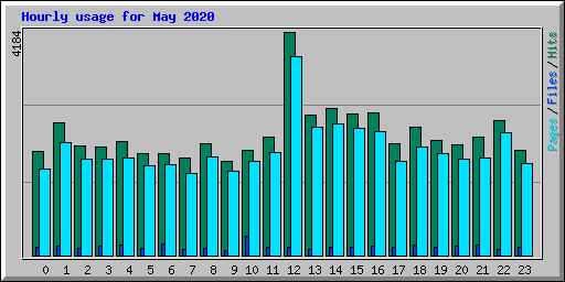 Hourly usage for May 2020