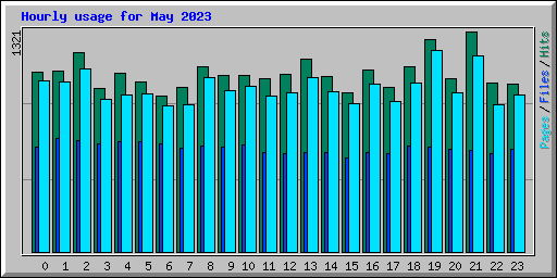 Hourly usage for May 2023